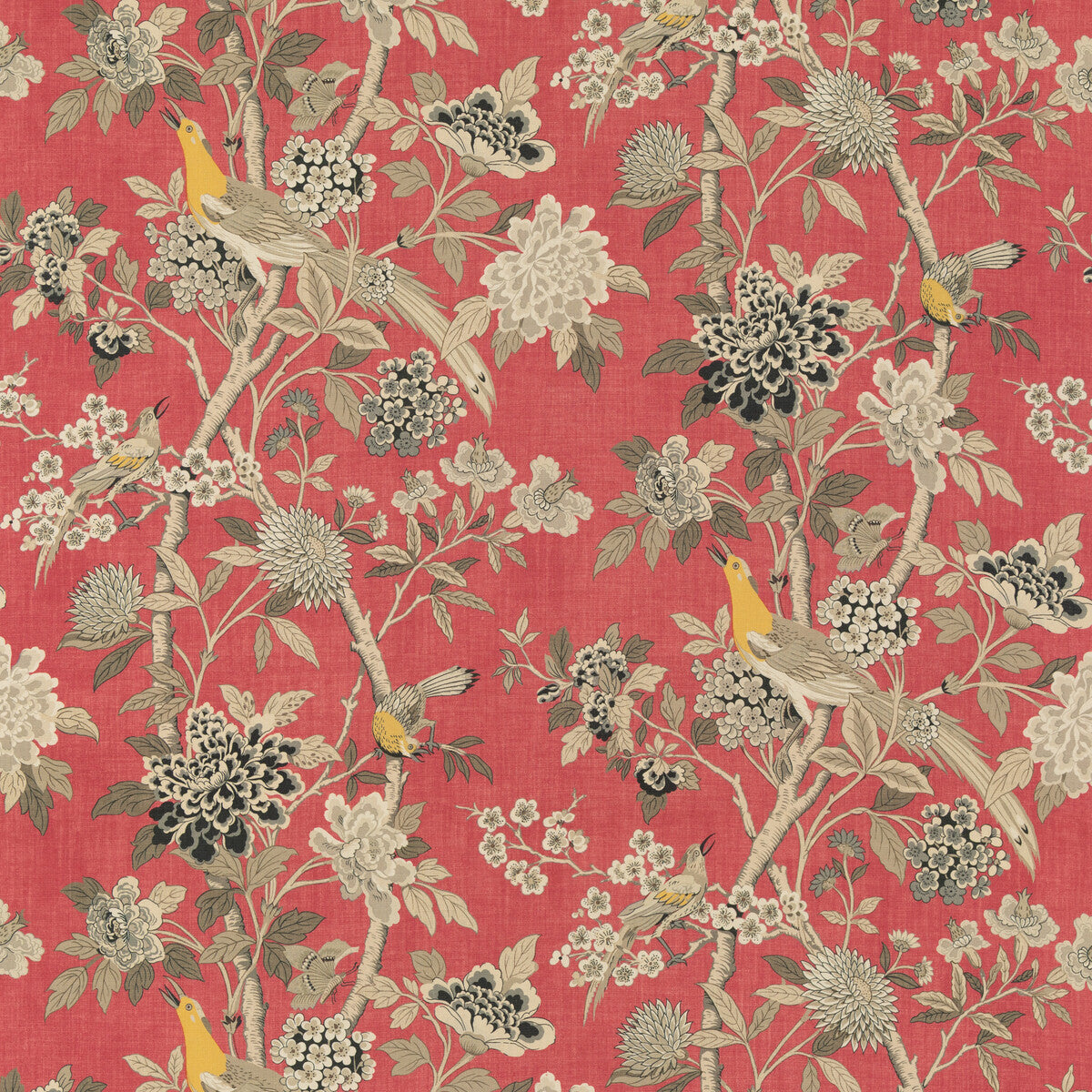 BP10851-4 HYDRANGEA BIRD (ARCHIVE) OLD ROSE G P & J BAKER Fabrics Drapery Upholstery