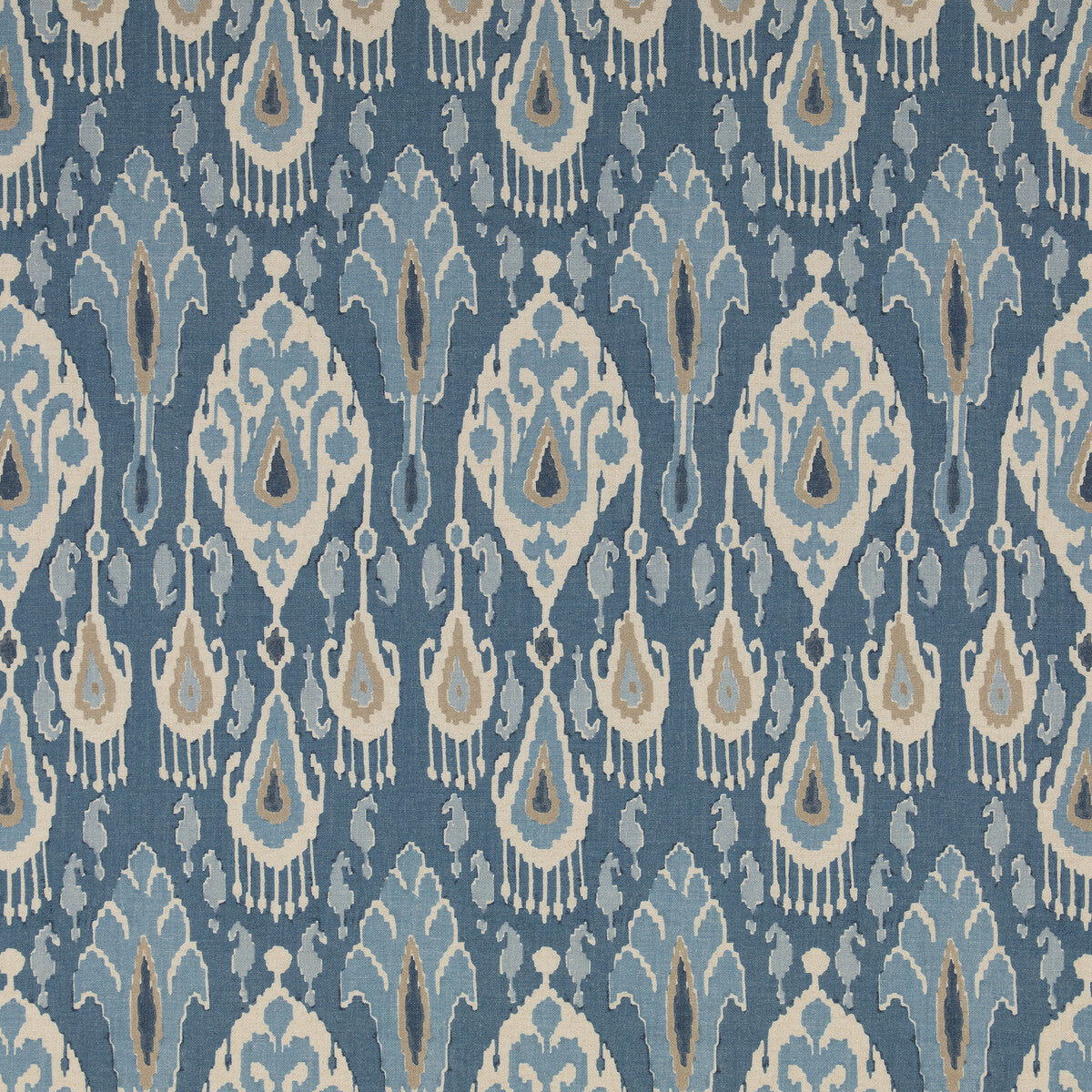 BP10853-1 IKAT BOKHARA BLUE G P & J BAKER Fabrics Drapery Upholstery