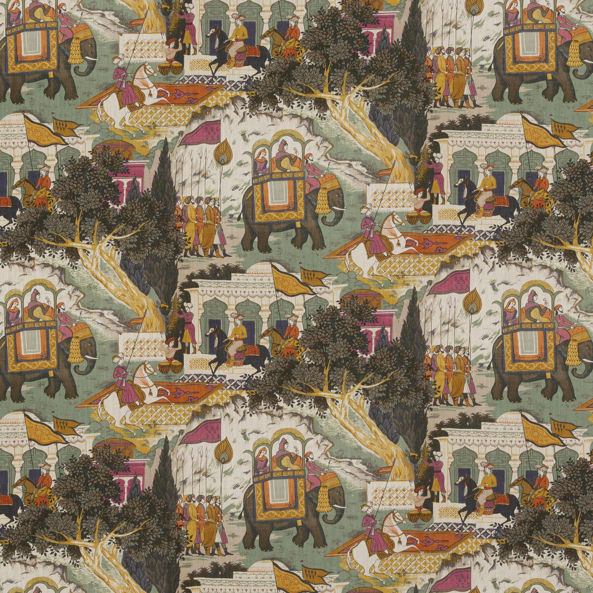 BP10927-3 SHALIMAR AQUA G P & J BAKER Fabrics Drapery Upholstery