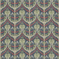 BP10967-2 BIRDS & CHERRIES COTTON INDIGO G P & J BAKER Fabrics Drapery Upholstery
