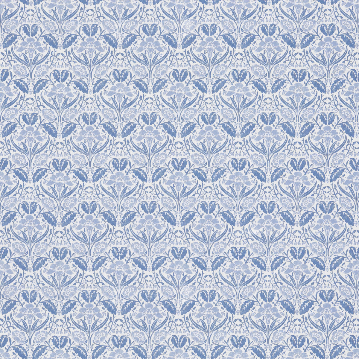 BP10968-2 IRIS MEADOW COTTON BLUE G P & J BAKER Fabrics Drapery Upholstery