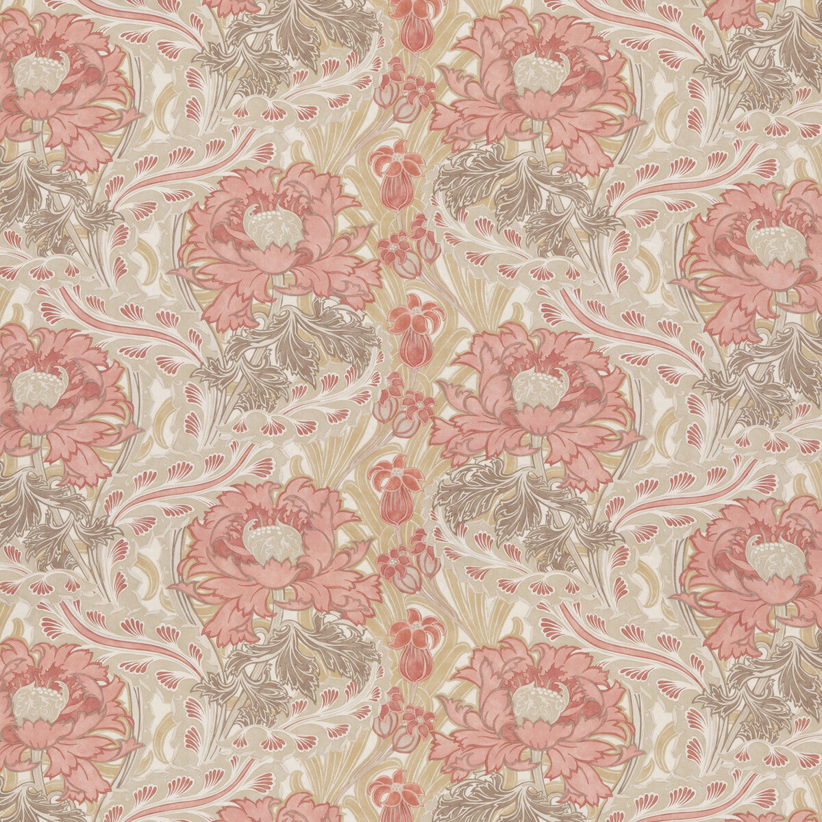 BP10969-1 BRANTWOOD COTTON CORAL/SAND G P & J BAKER Fabrics Drapery Upholstery