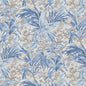 BP10976-2 TRUMPET FLOWERS COTTON BLUE G P & J BAKER Fabrics Drapery Upholstery
