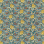 BP10977-3 TULIP & JASMINE COTTON TEAL G P & J BAKER Fabrics Drapery Upholstery
