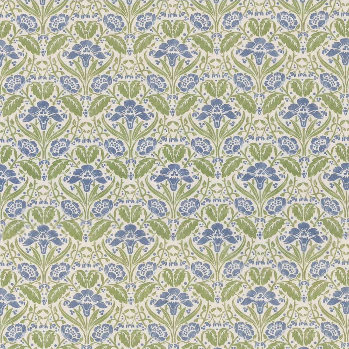 BP10979-1 IRIS MEADOW BLUE/GREEN G P & J BAKER Fabrics Drapery Upholstery