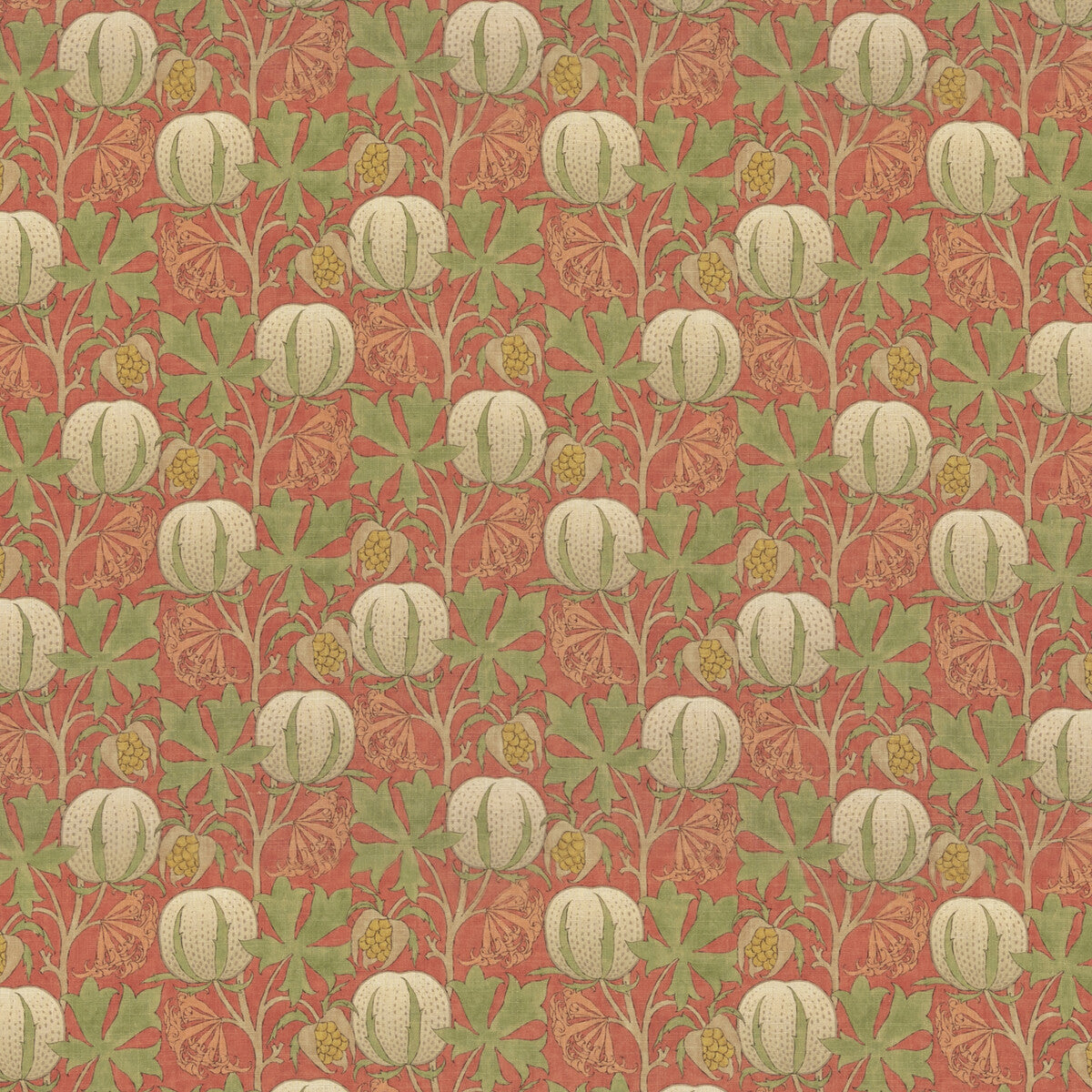 BP10981-1 PUMPKINS RED/GREEN G P & J BAKER Fabrics Drapery Upholstery