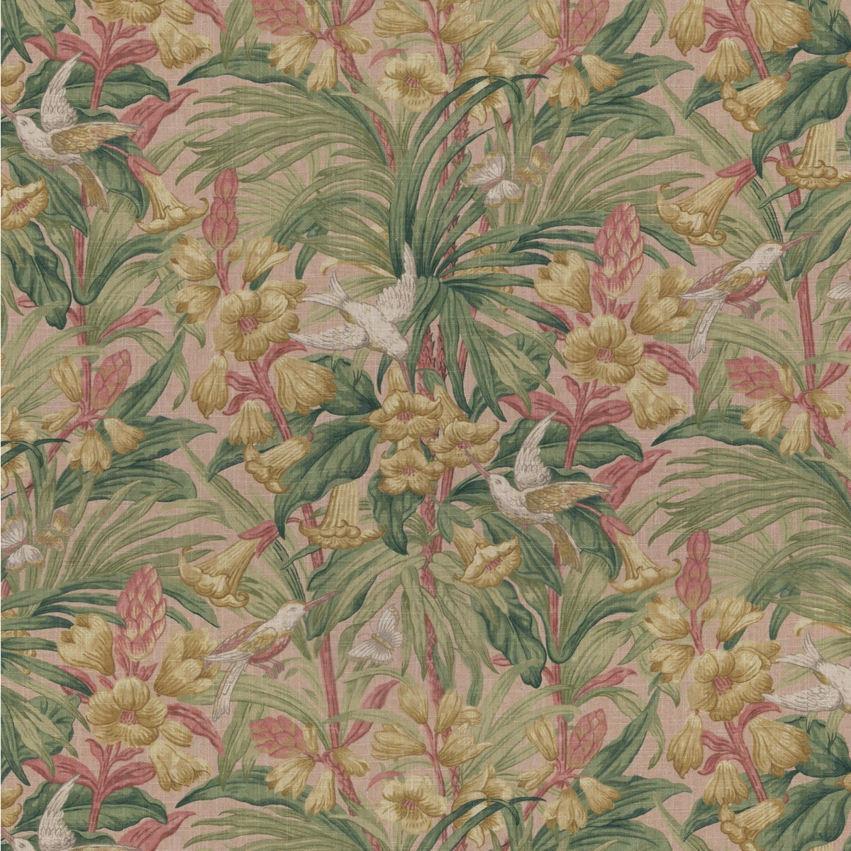 BP10982-2 TRUMPET FLOWERS BLUSH G P & J BAKER Fabrics Drapery Upholstery