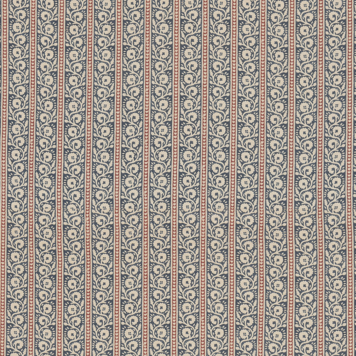 BP10999-1 BIBURY INDIGO/RED G P & J BAKER Fabrics Drapery Upholstery