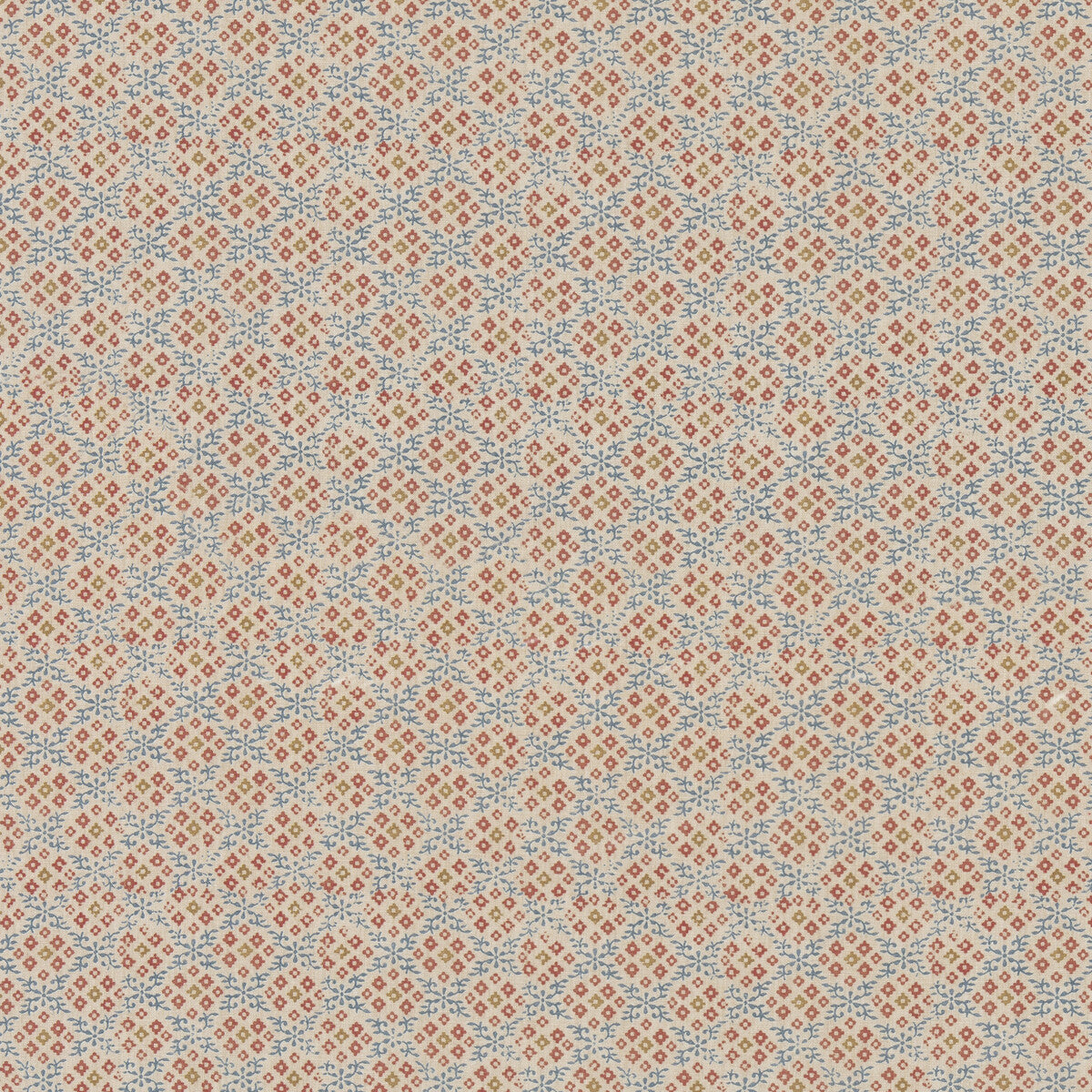 BP11001-1 GRANTLY INDIGO/RED G P & J BAKER Fabrics Drapery Upholstery