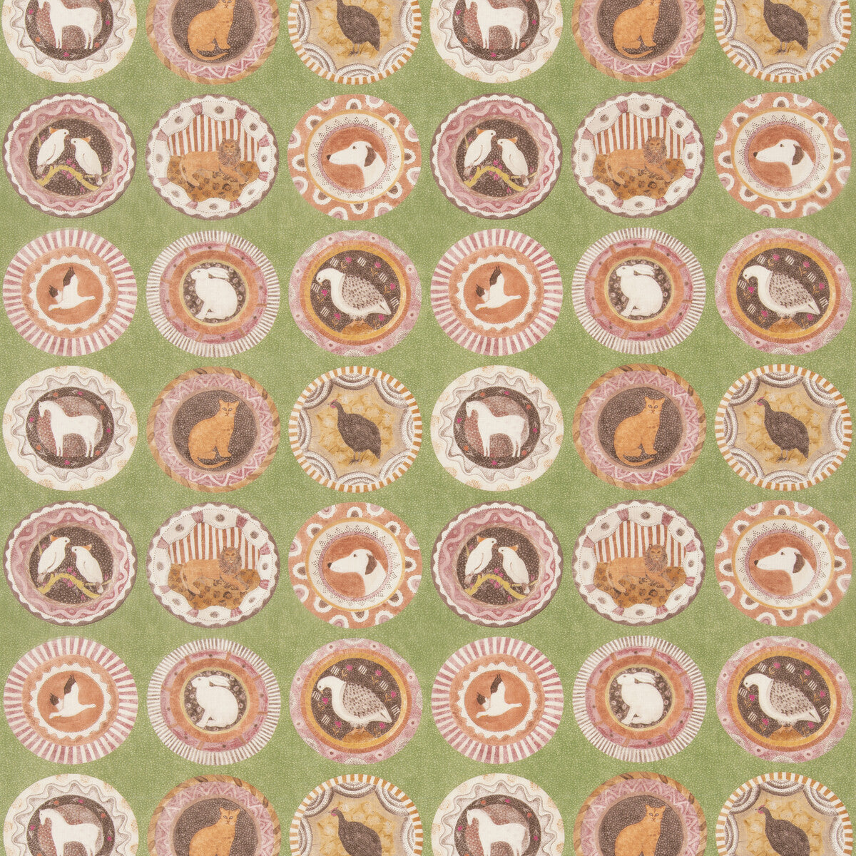 BP11047-3 ROBINA'S DINNER PARTY GREEN G P & J BAKER Fabrics Drapery Upholstery