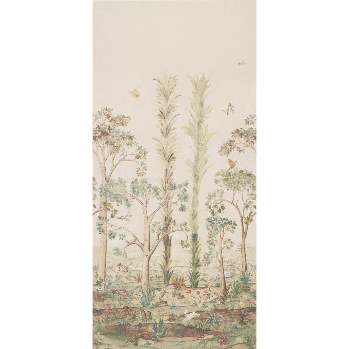 BP11057-3 TALL TREES PRINTED PANEL SUNSET G P & J BAKER Fabrics Drapery Upholstery