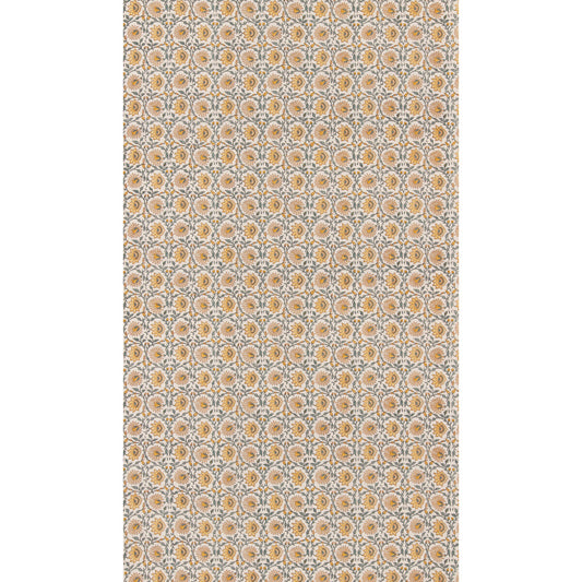BP11120-4 CECILY OCHRE/TEAL G P & J BAKER Fabric