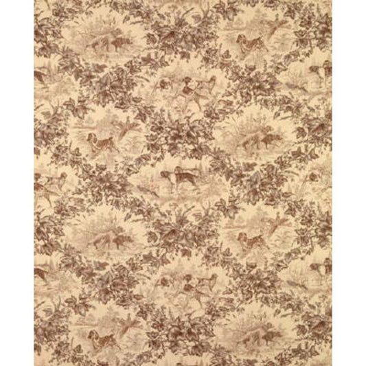 BR-70416-881 ON POINT COTTON PRINT TOBACCO BRUNSCHWIG & FILS