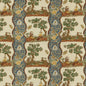 BR-71557-222 PLOUGASTEL LINEN & COTTON PRINT BLUE BRUNSCHWIG & FILS