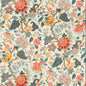 BR-79329-195 NIZAM COTTON PRINT RED/BLUE BRUNSCHWIG & FILS