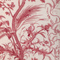 BR-79431-166 BIRD AND THISTLE COTTON PRINT RED BRUNSCHWIG & FILS