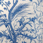 BR-79431-222 BIRD AND THISTLE COTTON PRINT BLUE BRUNSCHWIG & FILS
