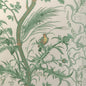 BR-79431-435 BIRD AND THISTLE COTTON PRINT GREEN BRUNSCHWIG & FILS