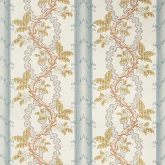 BR-79510-511 JOSSELIN COTTON AND LINEN PRINT SLATE/GREY BRUNSCHWIG & FILS