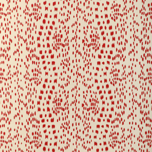 BR-79585-166 LES TOUCHES COTTON PRINT RED BRUNSCHWIG & FILS