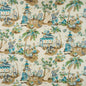 BR-79601-113 XIAN LINEN & COTTON PRINT SEAFOAM/SAND BRUNSCHWIG & FILS