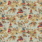 BR-79601-207 XIAN LINEN & COTTON PRINT SKY BRUNSCHWIG & FILS