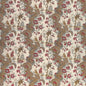 BR-79657-222 LES PECHEURS COTTON PRINT C RIMSON WITH BLUE BRUNSCHWIG & FILS