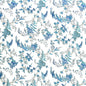 BR-79742-203 EDITH S REVERIE COTTON PRINT CAMAIEU BLUE BRUNSCHWIG & FILS