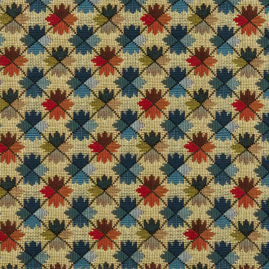BR-89071-M21 OATLANDS TAPESTRY BLUE/RED BRUNSCHWIG & FILS
