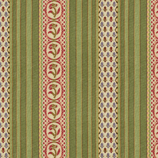 BR-89354-466 RAYURE FLEURETTE WILLOW BRUNSCHWIG & FILS
