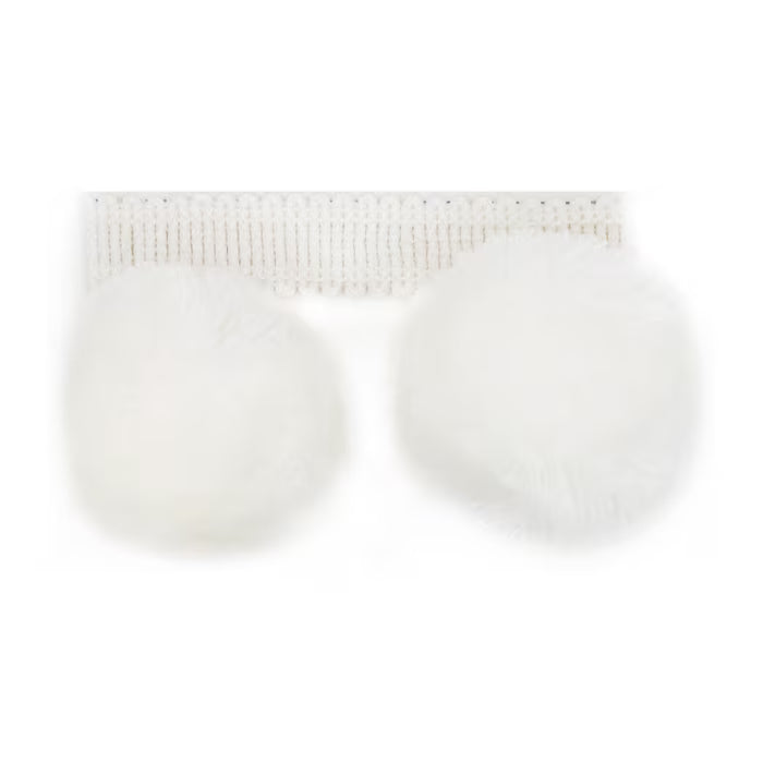 BUBB-5 STOUT BUBBLE TASSEL FRINGE 5 SNOW SNOW TRIMMING