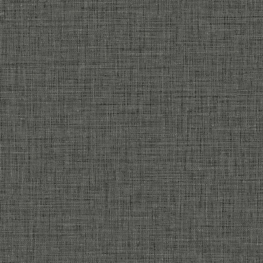 BV30200 Seabrook Designs Texture Gallery Wallpaper Easy Linen Charcoal