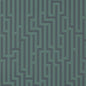 BW45007-9 FRETWORK INDIGO/TEAL G P & J BAKER Wallpaper