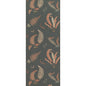 BW45044-13 FERNS CORAL/CHARCOAL G P & J BAKER Wallpaper