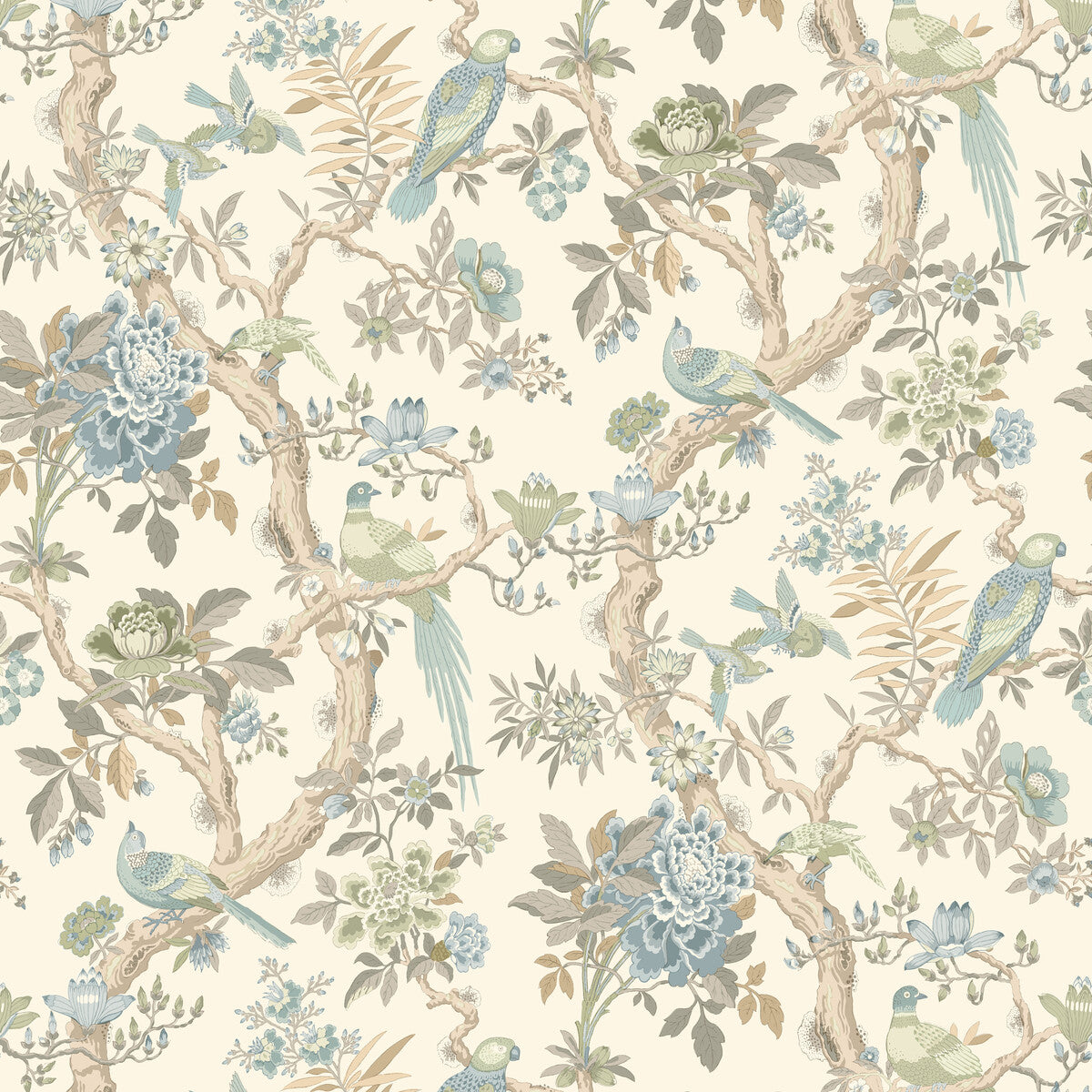 BW45094-4 ELTHAM AQUA G P & J BAKER Wallpaper