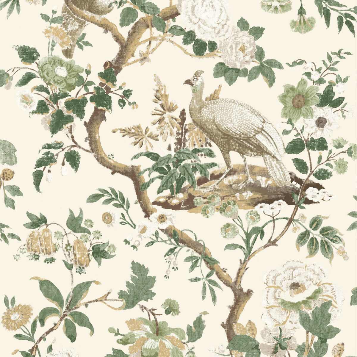 BW45096-3 BROUGHTON ROSE GREEN G P & J BAKER Wallpaper