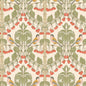 BW45100-1 BIRDS & CHERRIES RED/GREEN G P & J BAKER Wallpaper