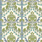BW45100-2 BIRDS & CHERRIES GREEN/BLUE G P & J BAKER Wallpaper