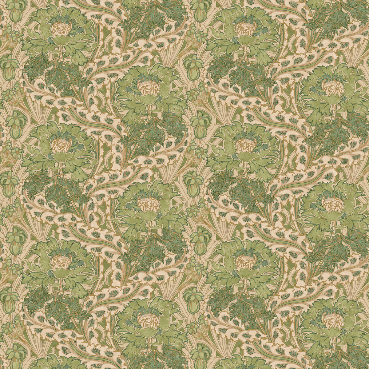 BW45105-3 BRANTWOOD GREEN G P & J BAKER Wallpaper