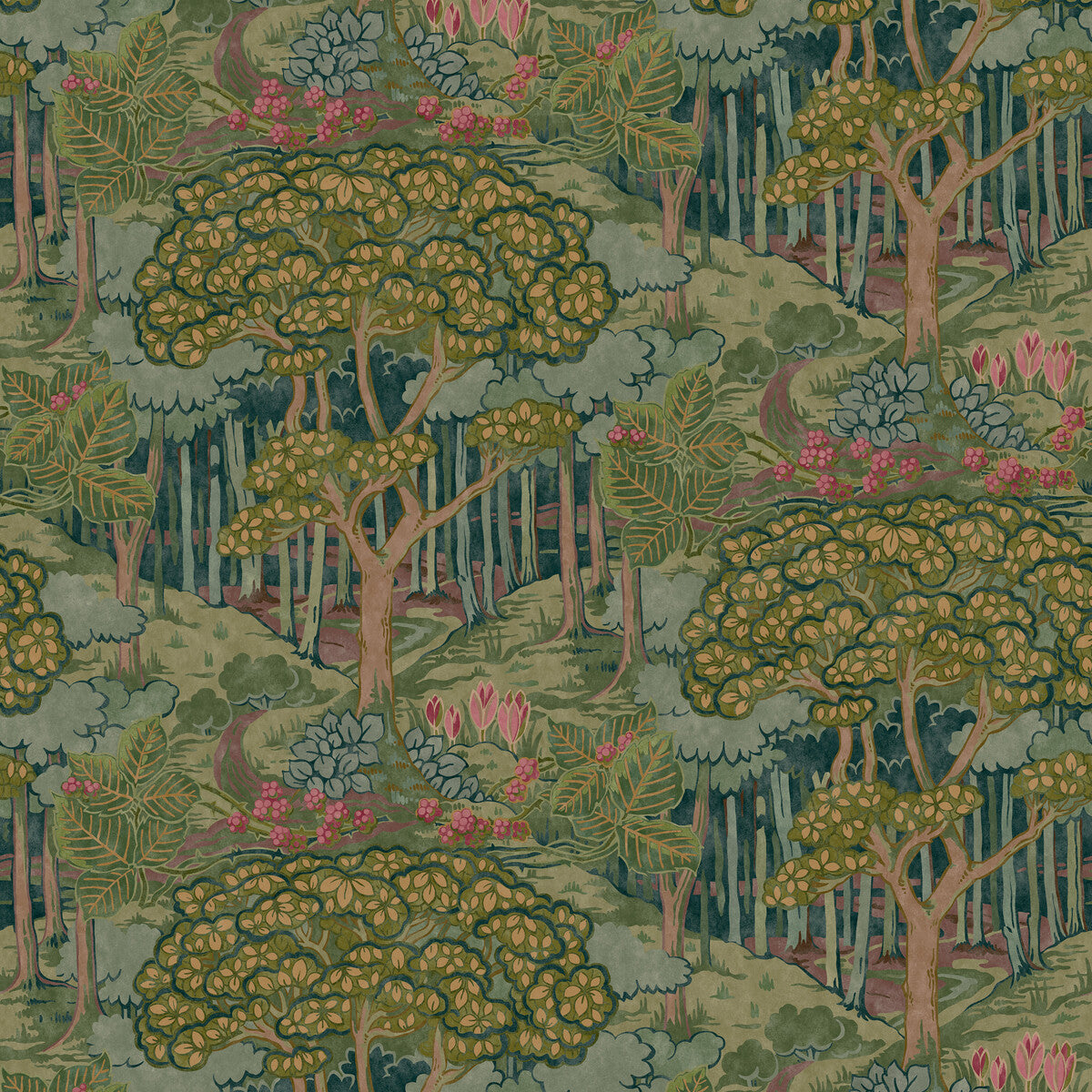 BW45106-3 RUSKIN EMERALD G P & J BAKER Wallpaper