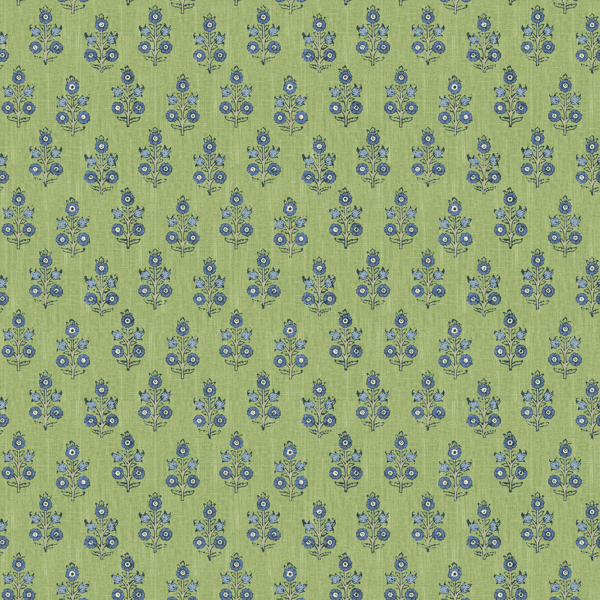 BW45117-1 POPPY SPRIG GREEN/BLUE G P & J BAKER Wallpaper