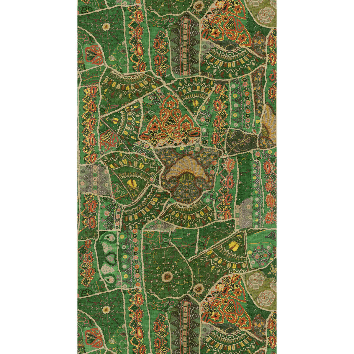 BW45125-2 FRONT ROW JEWEL GREEN G P & J BAKER Wallpaper
