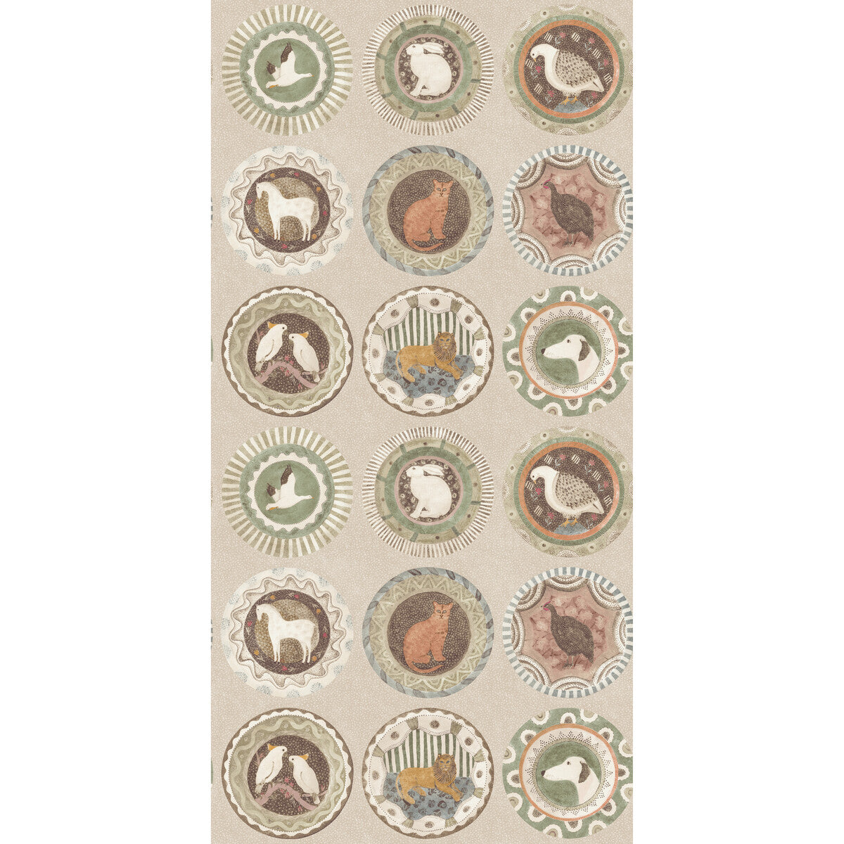 BW45126-6 ROBINA'S DINNER PARTY SAGE G P & J BAKER Wallpaper