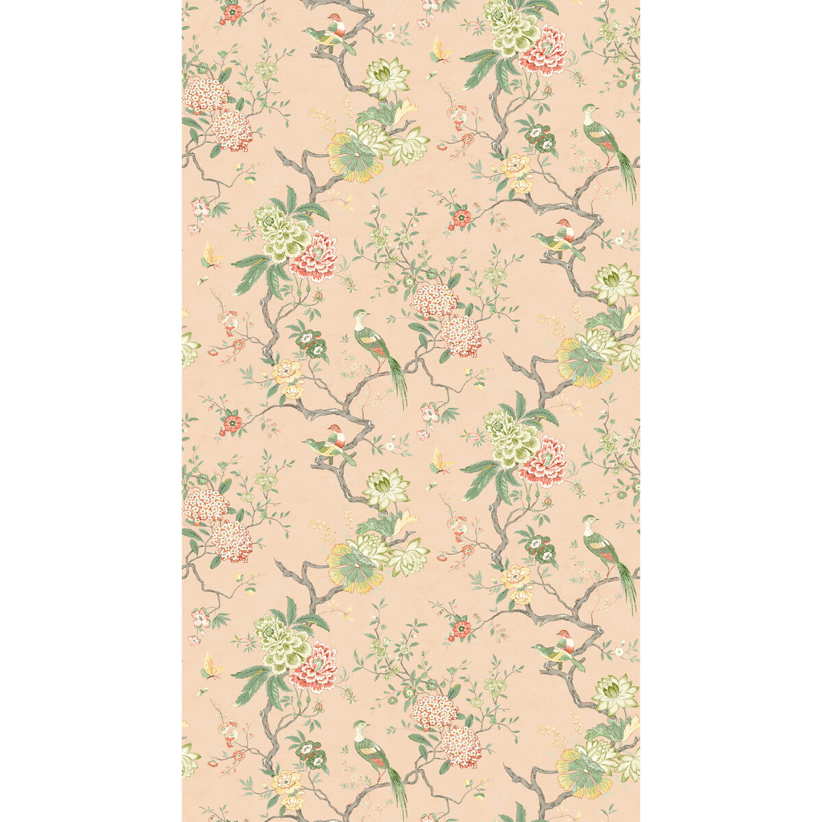 BW45128-2 ORIENTAL BIRD BLUSH G P & J BAKER Wallpaper