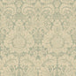 BW45146-2 QUEEN'S DAMASK AQUAMARINE G P & J BAKER Wallpaper