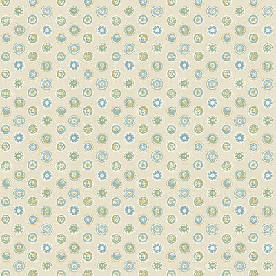 BW45147-1 COURT BUTTONS BLUE/GREEN G P & J BAKER Wallpaper