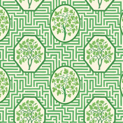 BW45148-1 ROYAL MAZE ROYAL GREEN G P & J BAKER Wallpaper