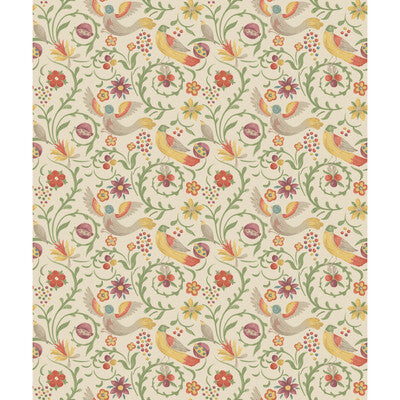 BW45149-1 ROYAL COURT RED/GREEN G P & J BAKER Wallpaper