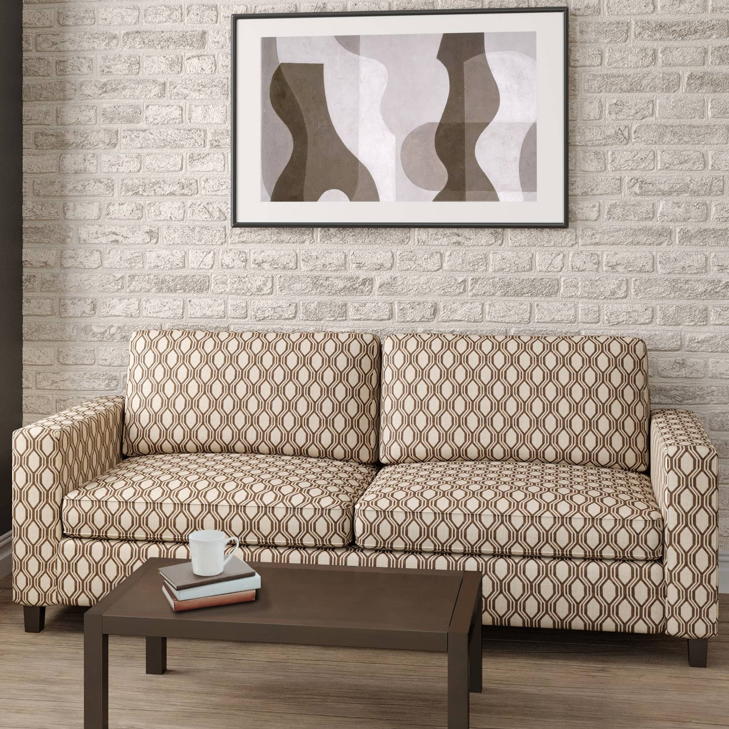 CB600-202 Abstract & Geometric nan Brown Charlotte Colors