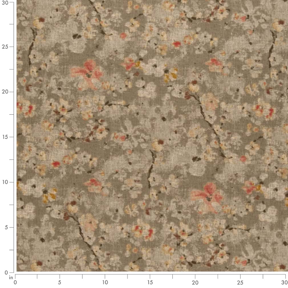 CB600-206 Floral nan Beige & Taupe,Pink Charlotte Colors